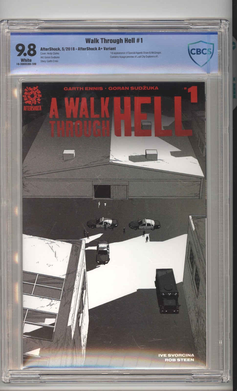 Walk Through Hell 1 CBCS 9.8 Aftershock variante A+ 2018