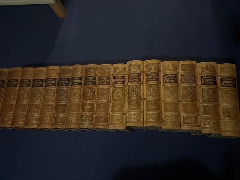 16 x Brockhaus, Konversationslexikon 1898