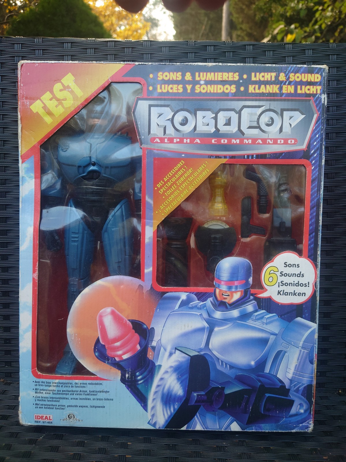 Vintage 1998 Toy Island Robocop Talking Alpha Commando 12" Action Figure 