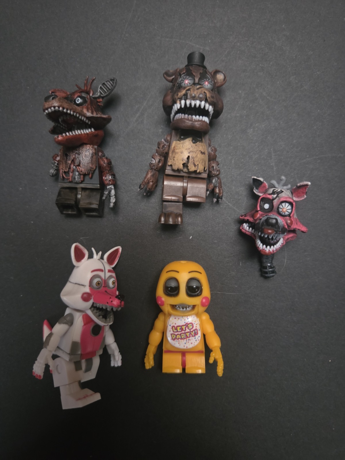 Minifigure McFarlane Five Nights at Freddy's lotto di 5, RICAMBI MANCANTI