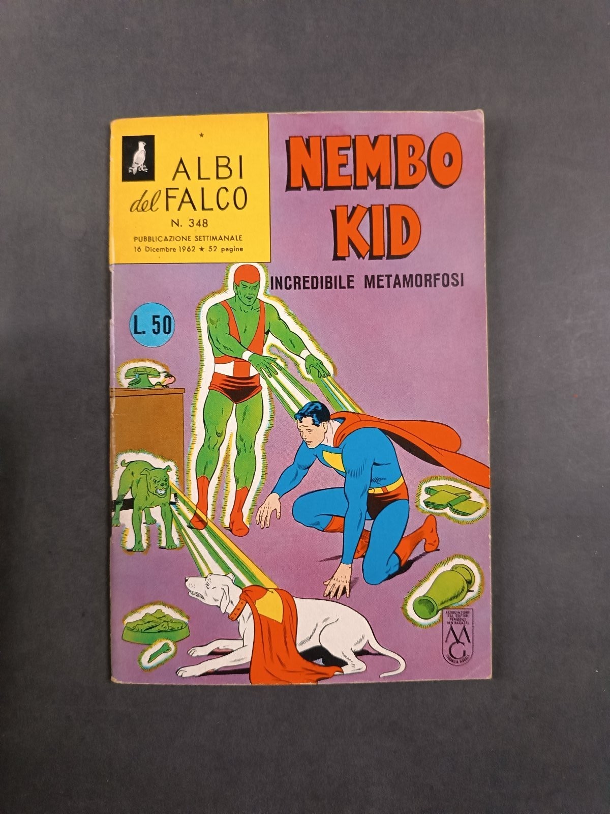 Albi del Falco Nembo Kid n.348 Incredibile Metamorfosi Mondadori 1962