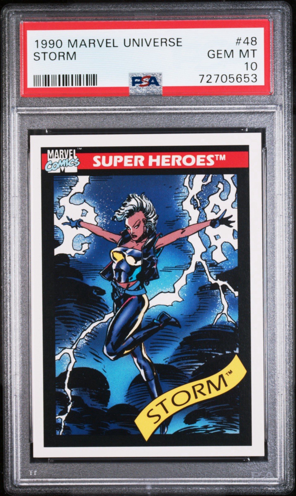 Impel 1990 Marvel Universe Storm 🌪️Non-Sport Trading Card #48 PSA 10 GEM MT 💎