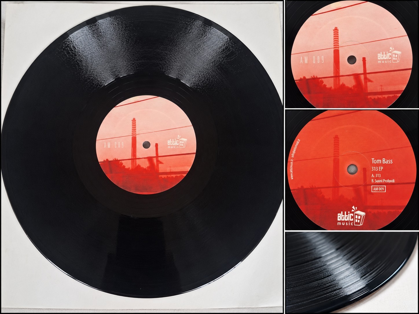 Tom Bass – 313 EP Vinyl, 12", 33 ⅓ RPM, EP AM 009 Tech House 2012 VGP
