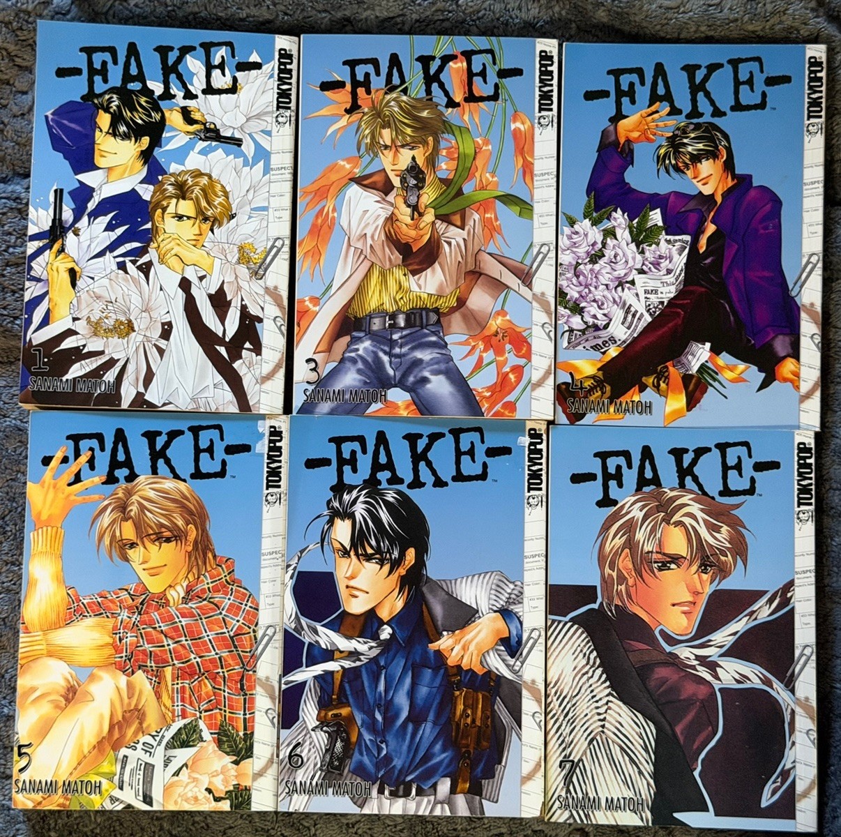 Fake Manga Lotto Misto Volumi 1, 3-7 Sanami Matoh Tokyopop Dramma Inglese