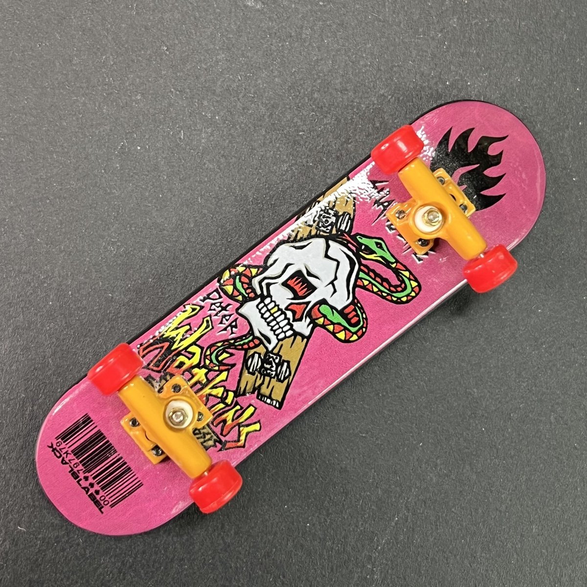 Tech Deck Finger Skateboard tastiera vintage etichetta nera Watkins teschio serpente