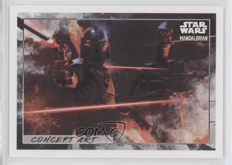 2021 Topps UK Star Wars The Mandalorian: Stagione 1 e 2 Concept Art Capitolo 06qf