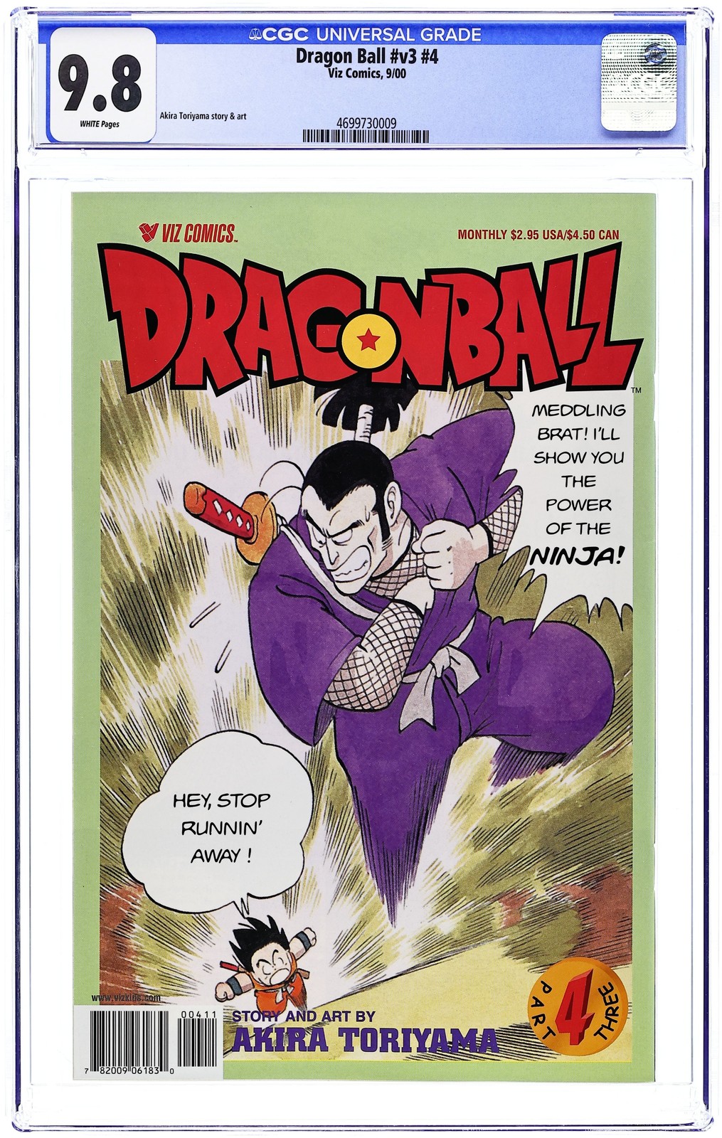 Dragon Ball Parte 3 #4 CGC 9.8 2000 4699730009