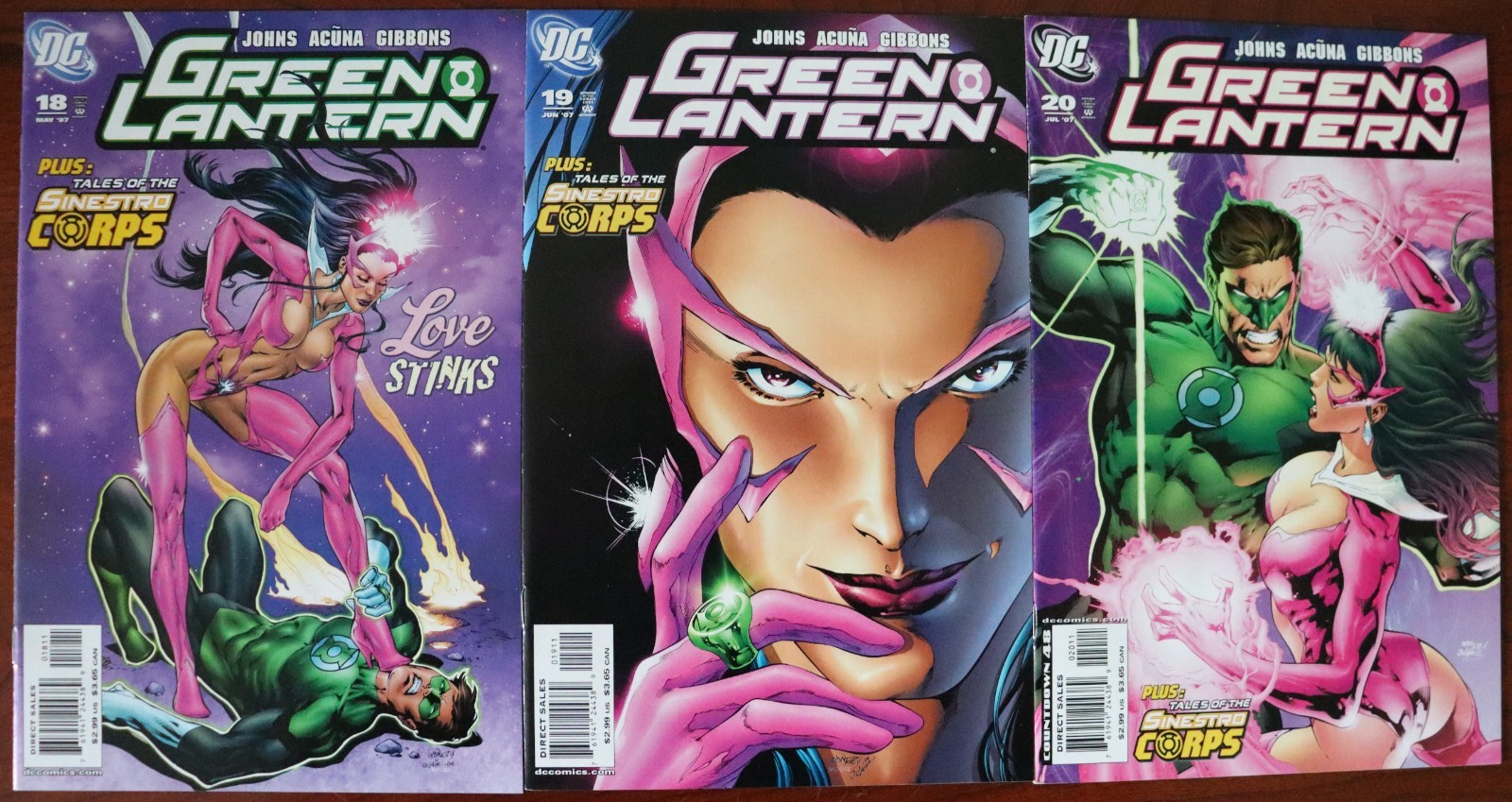 Lanterna Verde 18 19 20 (2007) Geoff Johns Daniel Acuna quasi nuovo