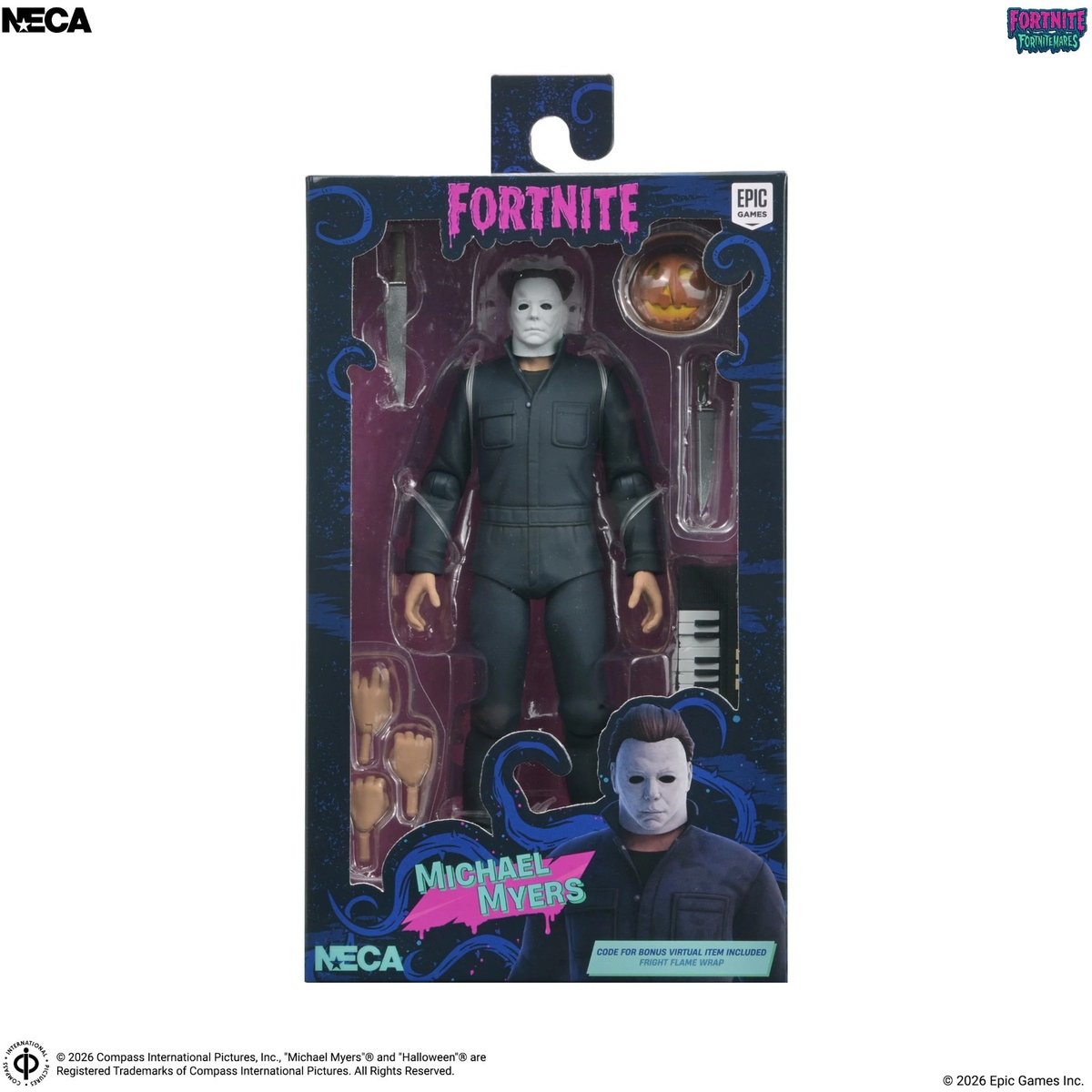 Modellino NECA Fortnite X Halloween Michael Myers 7" nuovo NECA