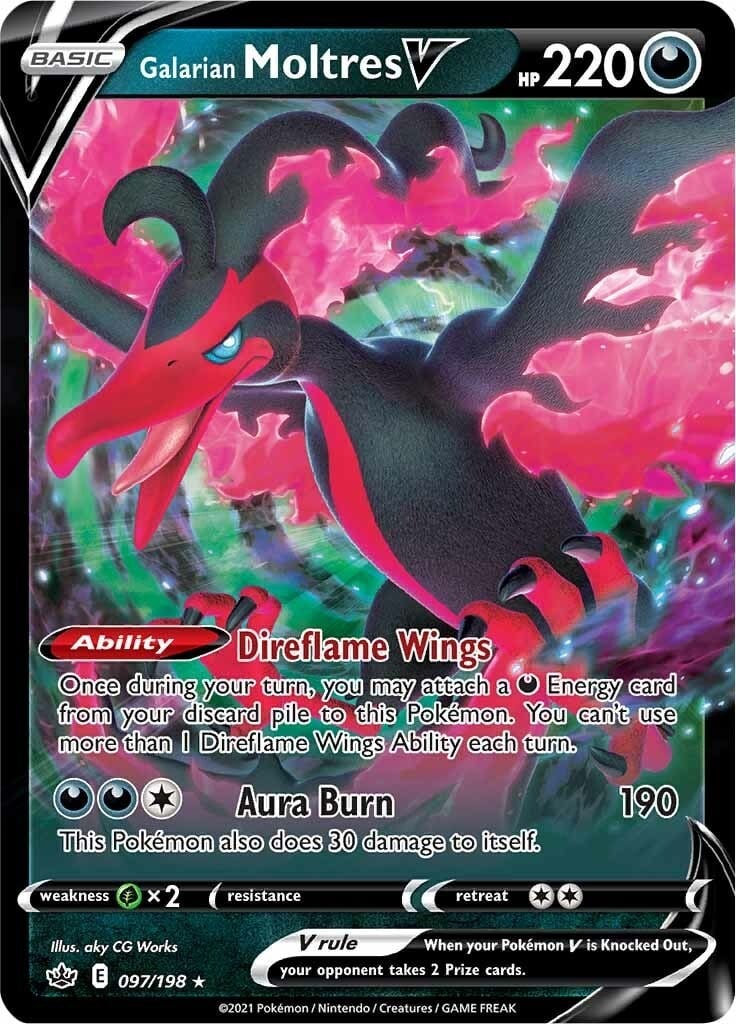Galarian Moltres V 097/198 Holofoil NM