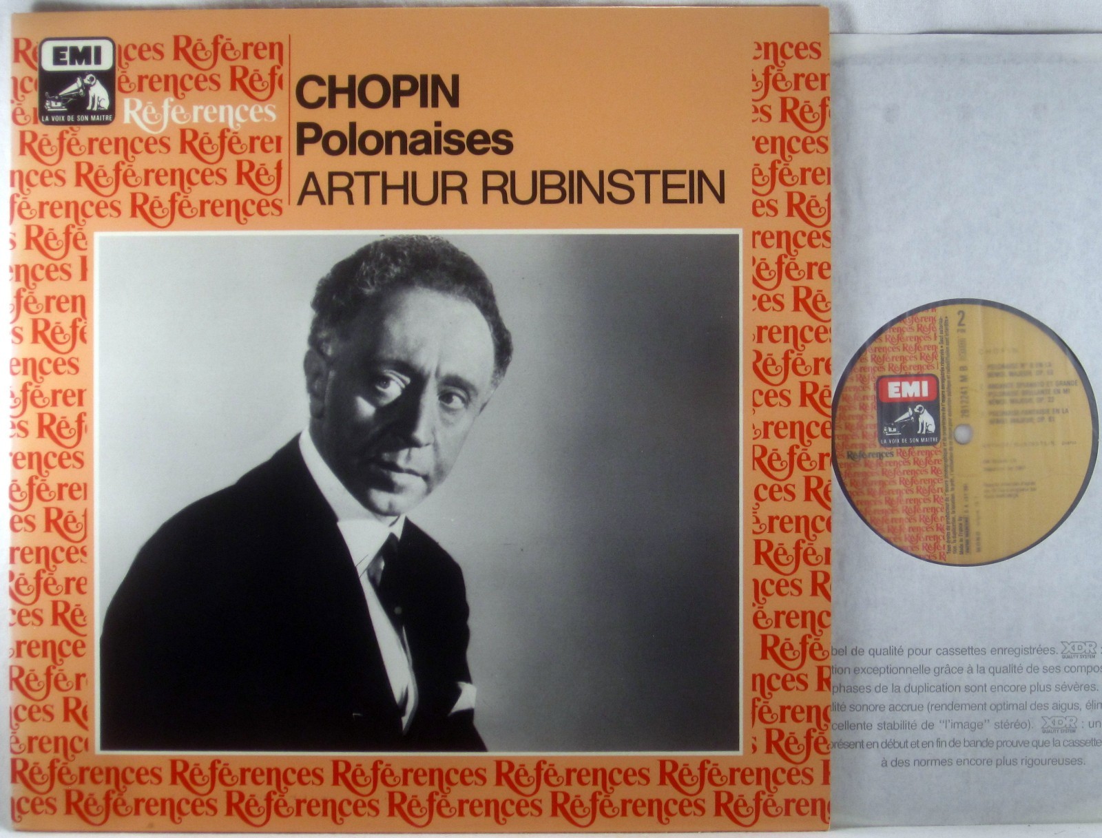 EMI HMV REFERENCES DMM 1987 Chopin RUBINSTEIN Polonaises FRANCE 2912241 EX+