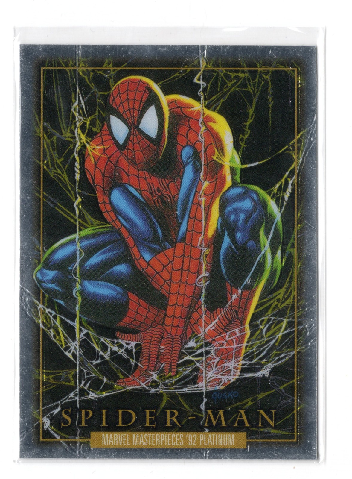 2024 Marvel Masterpieces '92 Platinum Spider-Man Carta Base #87