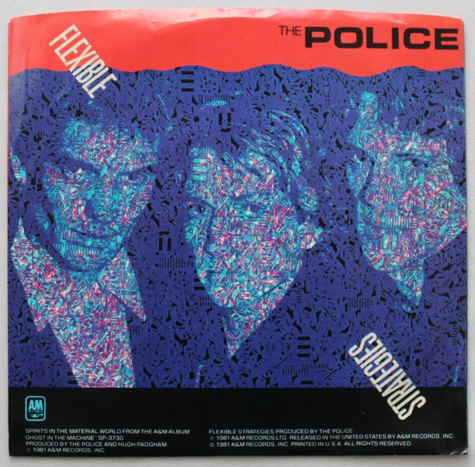 THE POLICE FLEXIBLE STRATEGIES / SPIRITS IN THE MATERIAL WORLD 45 7" SINGLE