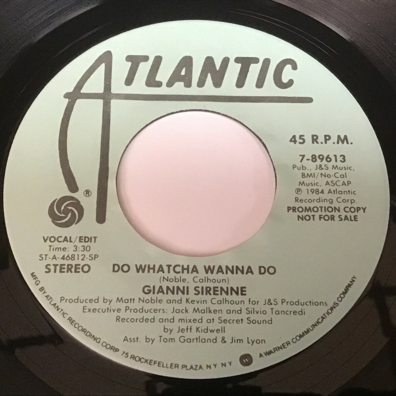 Gianni Sirenne - Do Whatcha Wanna Do 45