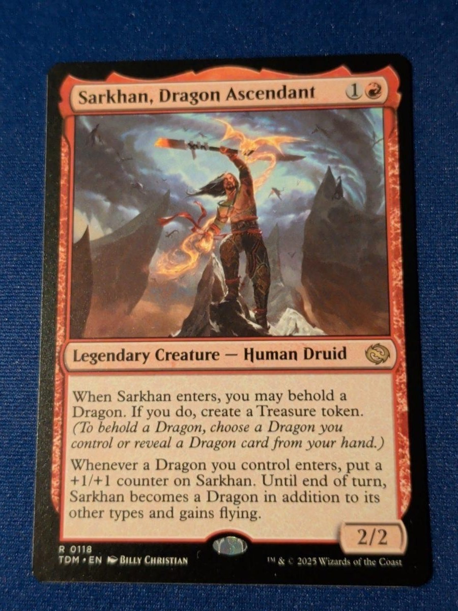 Sarkhan, Dragon Ascendant Tarkir: Dragonstorm #118 quasi nuovo MTG