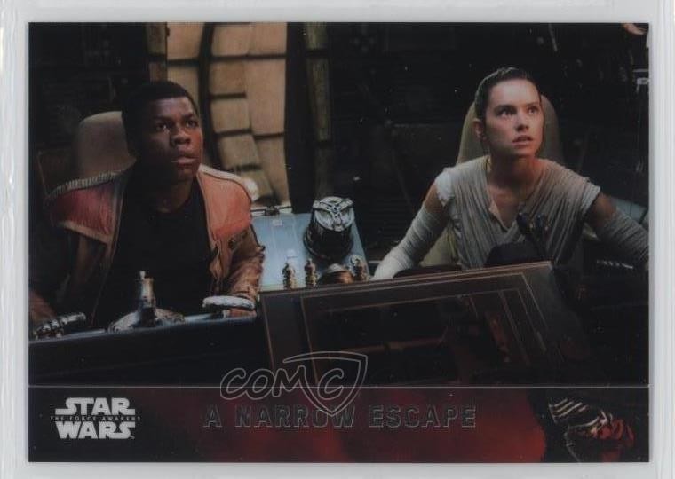 2016 Topps Star Wars: Il Risveglio della Forza Chrome Rey Finn Una fuga stretta #38 0c3