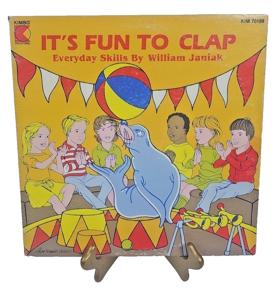 Its fun to clap Kimbo Educational LP KIM 70189 William Janiak RARE 1982 Reissue!