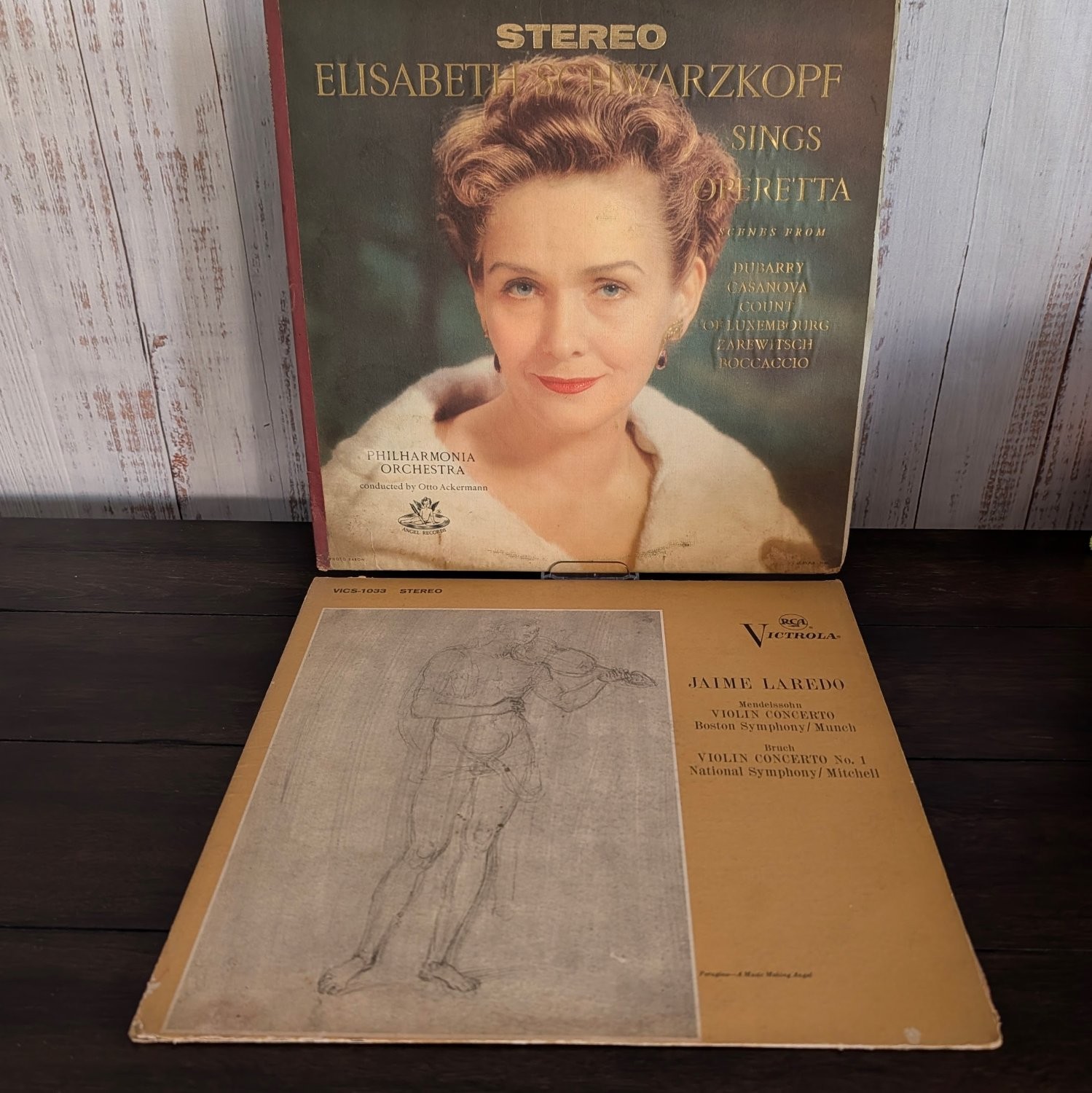 Vintage Classical Vinyl Records Lot Elisabeth Schwarzkopf Operetta Jaime Laredo
