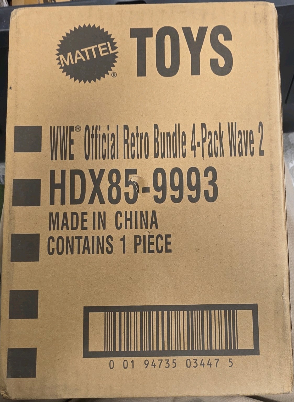 MATTEL CREATIONS WWE OFFICIAL RETRO BUNDLE CONFEZIONE DA 4 ACTION FIGURE WAVE 2