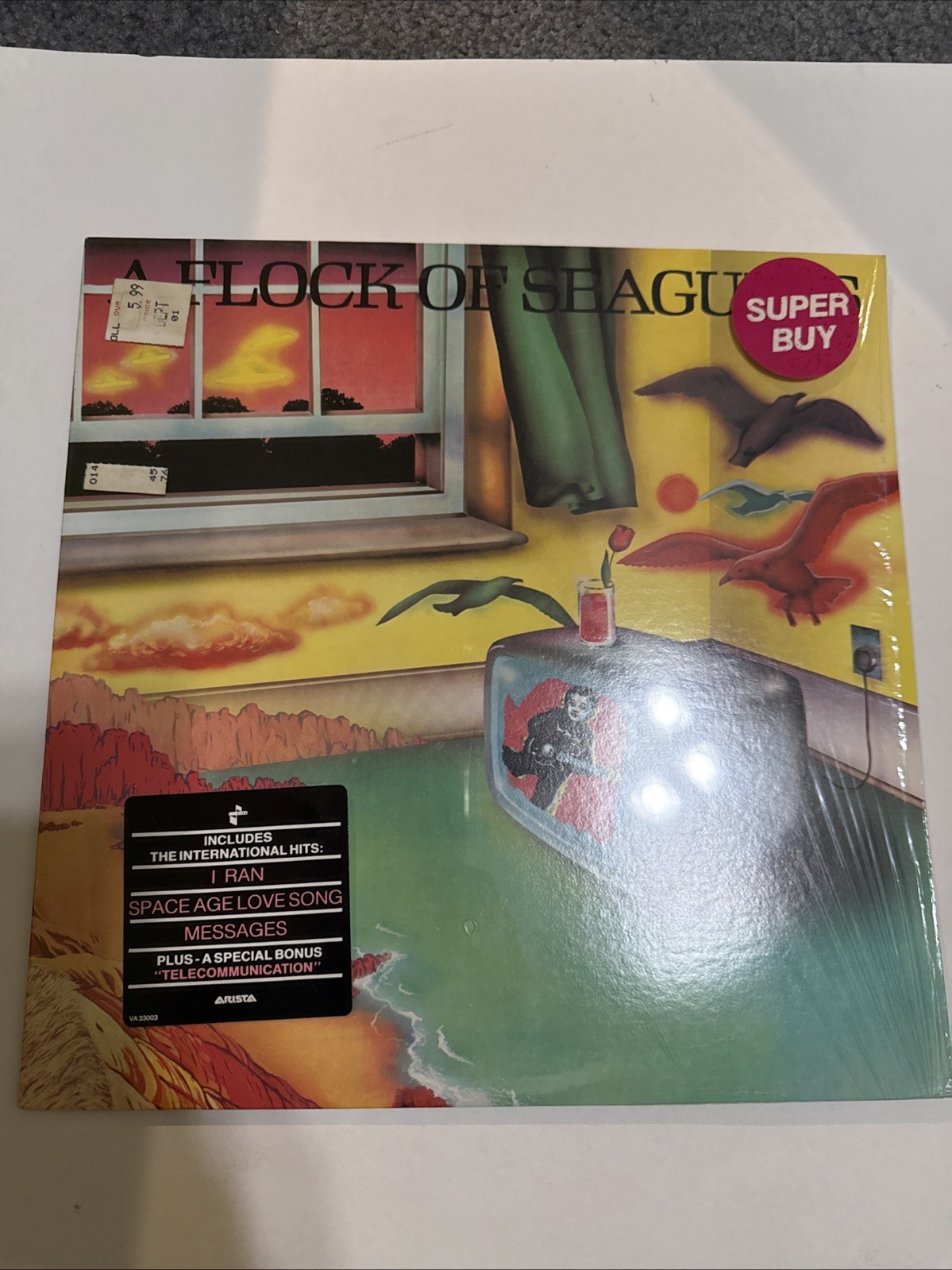 FLOCK OF SEAGULLS Self Titled JIVE/ARISTA VA-33003 LP SHRINK +Hype Sticker NM