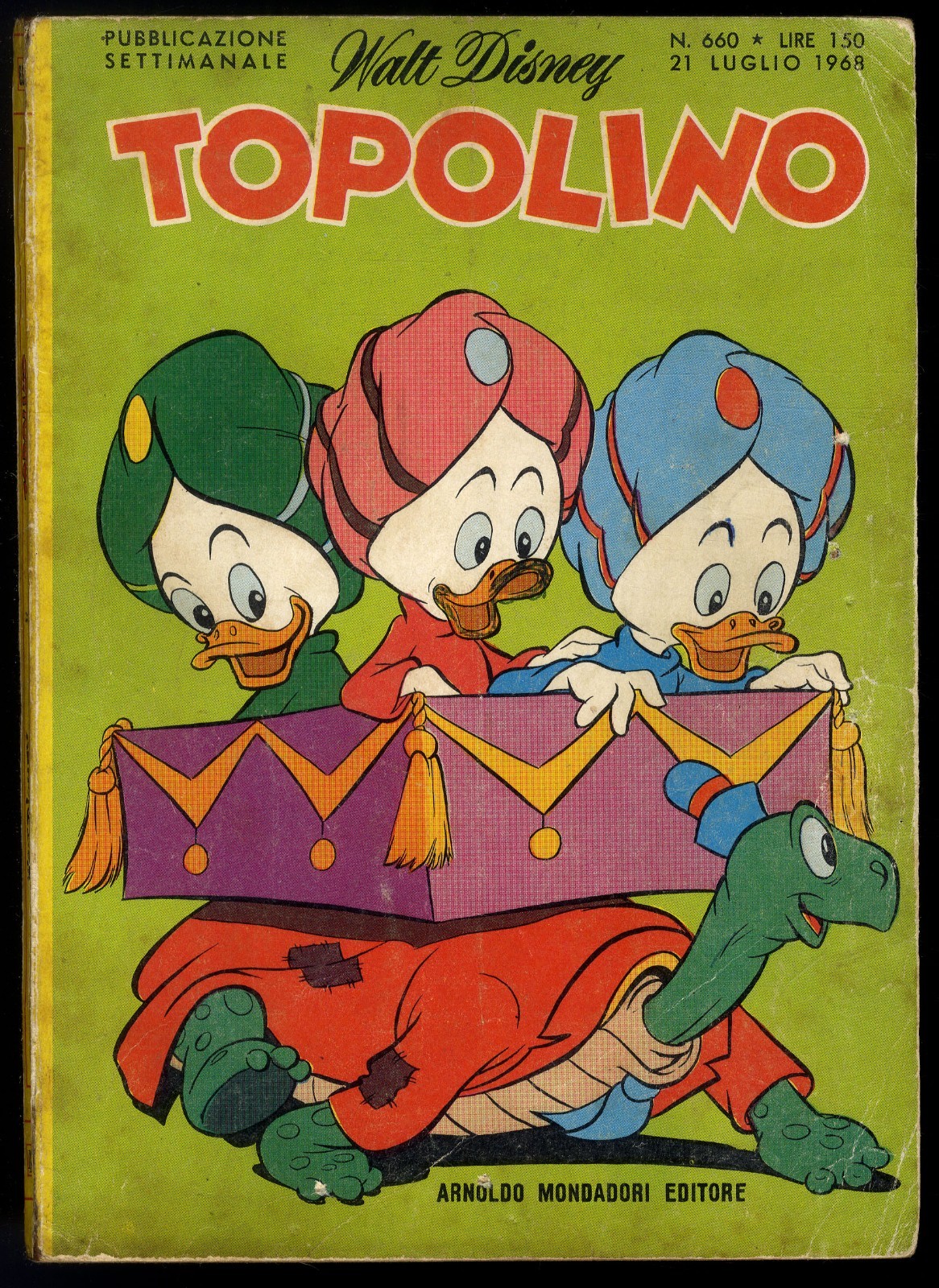 TOPOLINO N° 660 - 21 LUGLIO 1968 - CON BOLLINI - CONDIZIONE DISCRETO