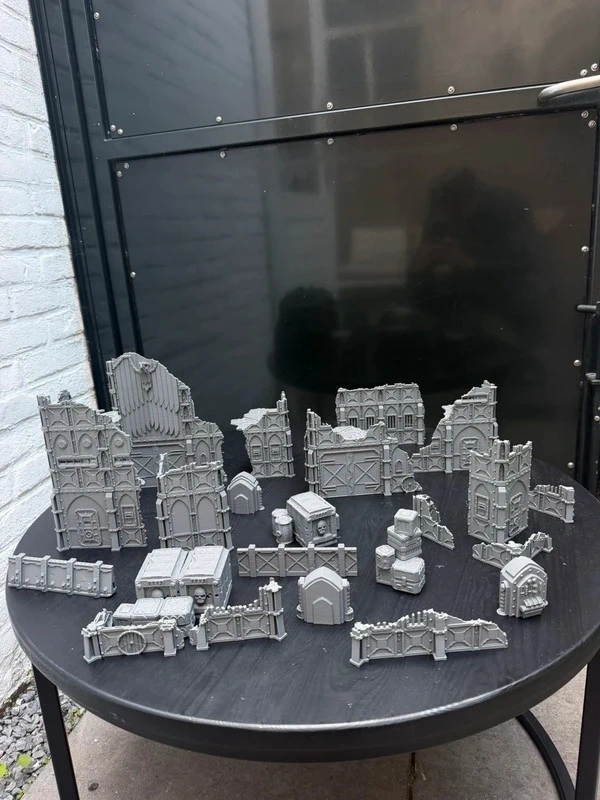 Vouwbaar terrein Necromunda Warhammer 40k +scatter