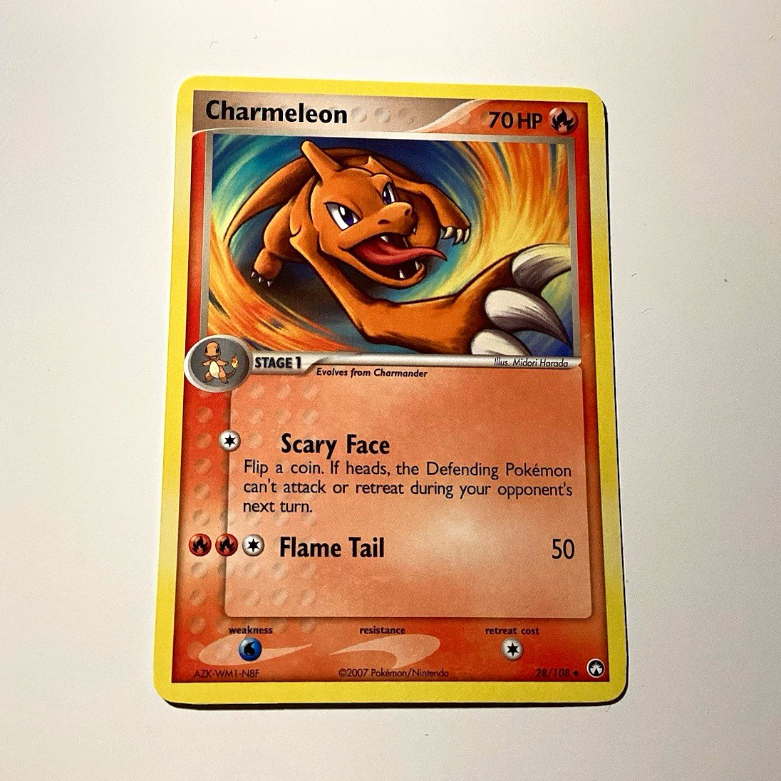 Pokémon TCG Charmeleon 28/108 EX Custodi del Potere Non Comune quasi nuovo