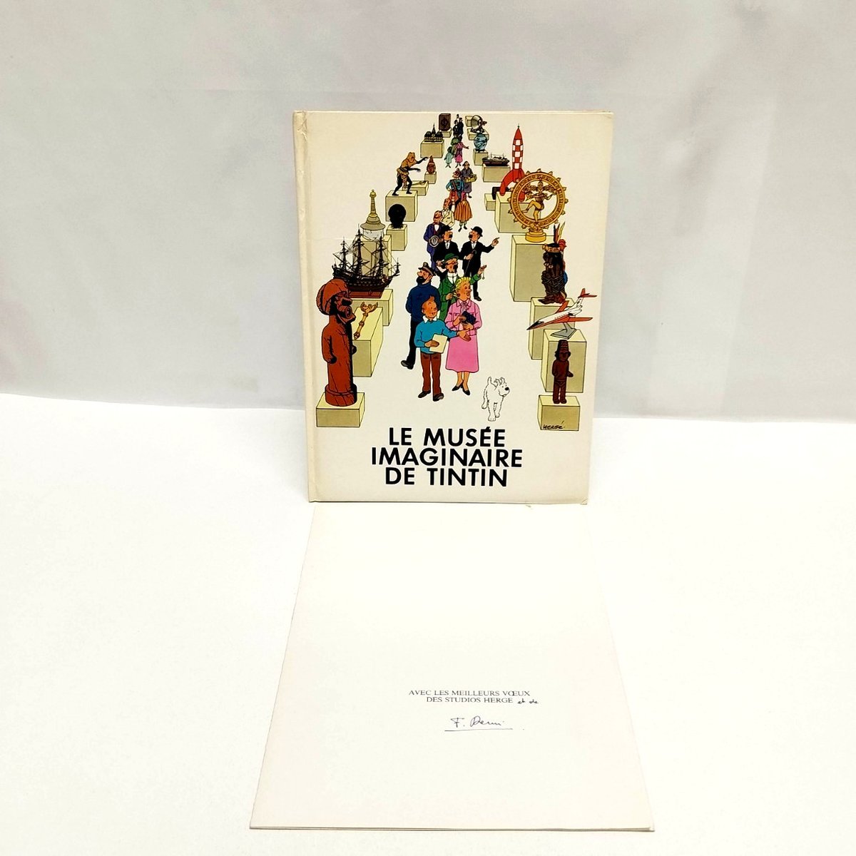 LE MUSEE IMAGINAIRE DE TINTIN CON TAVOLE E PELLICOLA DI SOVRAPPOSIZIONE [BO-23]