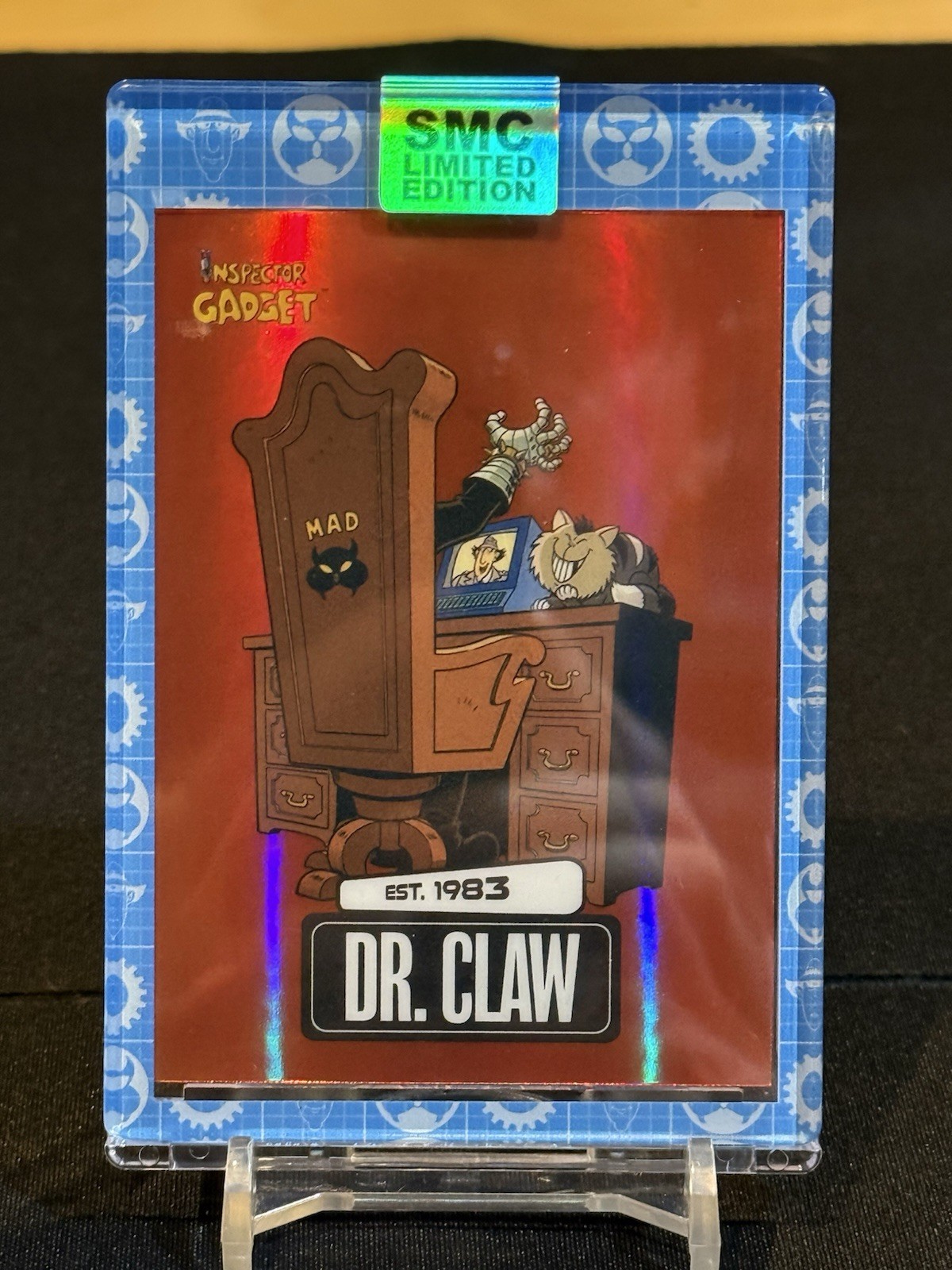 Saturday Morning Cards Ispettore Gadget Dr. Claw MAD Rosso #3 Holo 38/75
