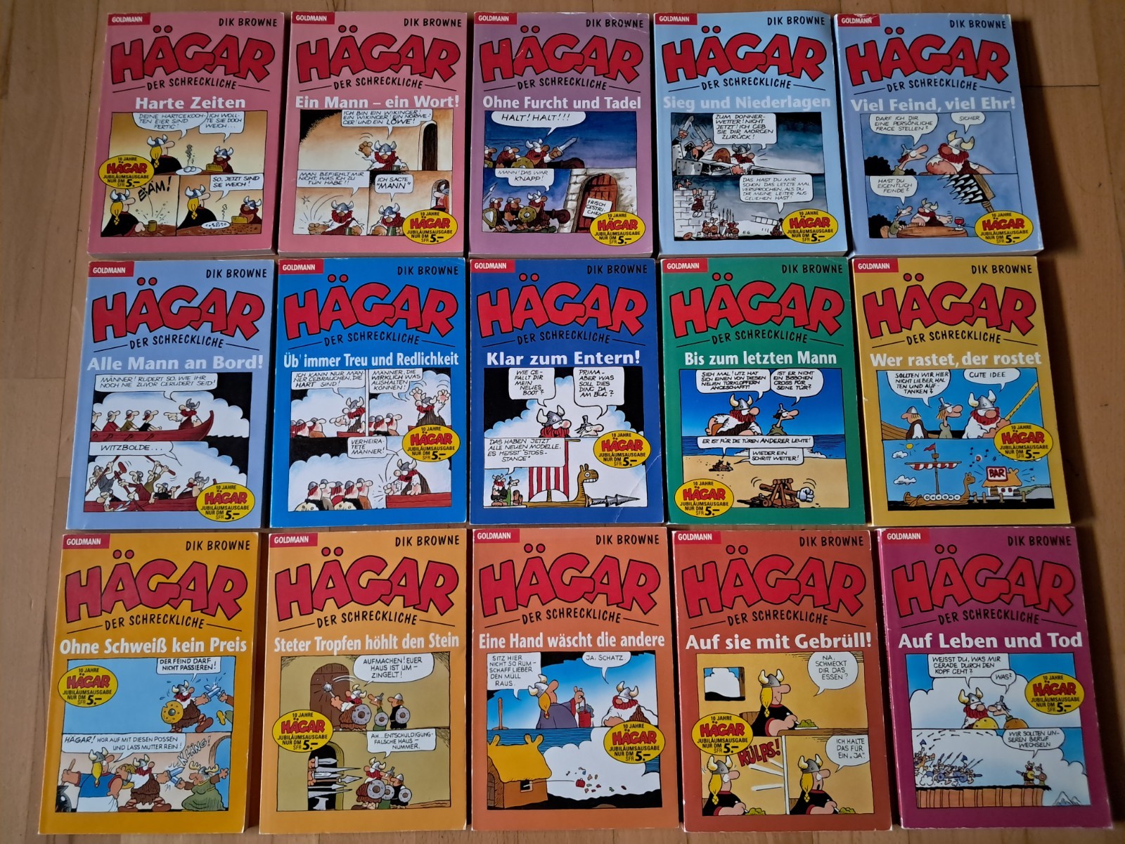 Hägar il Terribile - Raccolta 15 fumetti tascabili del 1993 Goldmann TOP