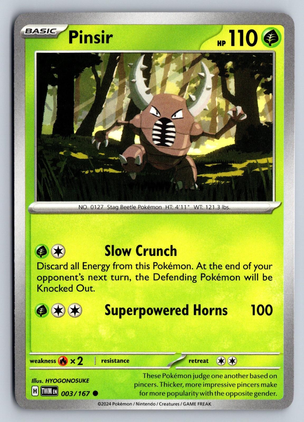 Pinsir 003/167 Maschera del Crepuscolo Pokemon HYOGONOSUKE