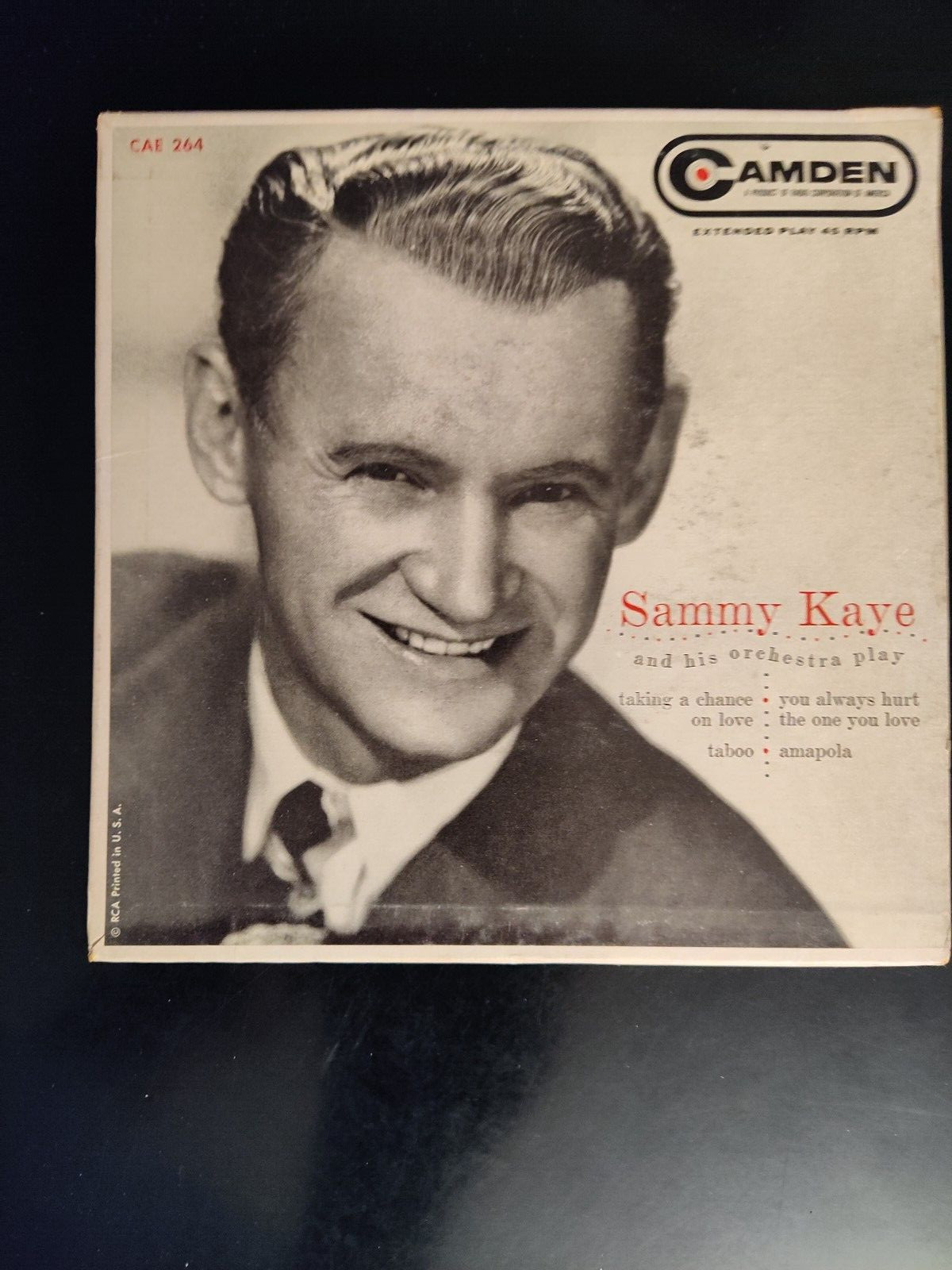 Sammy Kaye - And His Orchestra Play - 45rpm 7" EP - Camden CAE-264