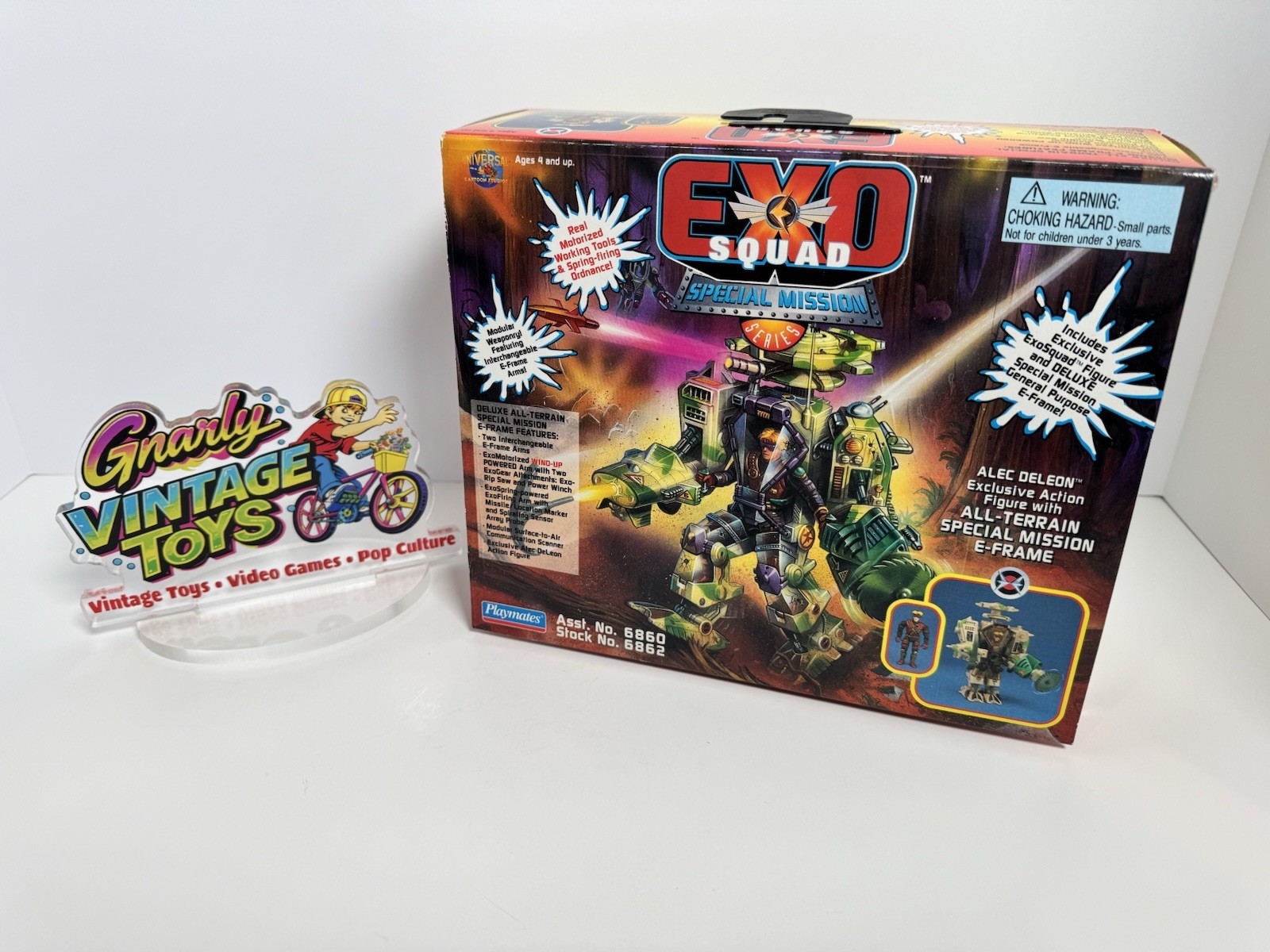 1995 Alec Deleon Field Communications E-Frame EXO SQUAD Playmates SIGILLATO COME NUOVO