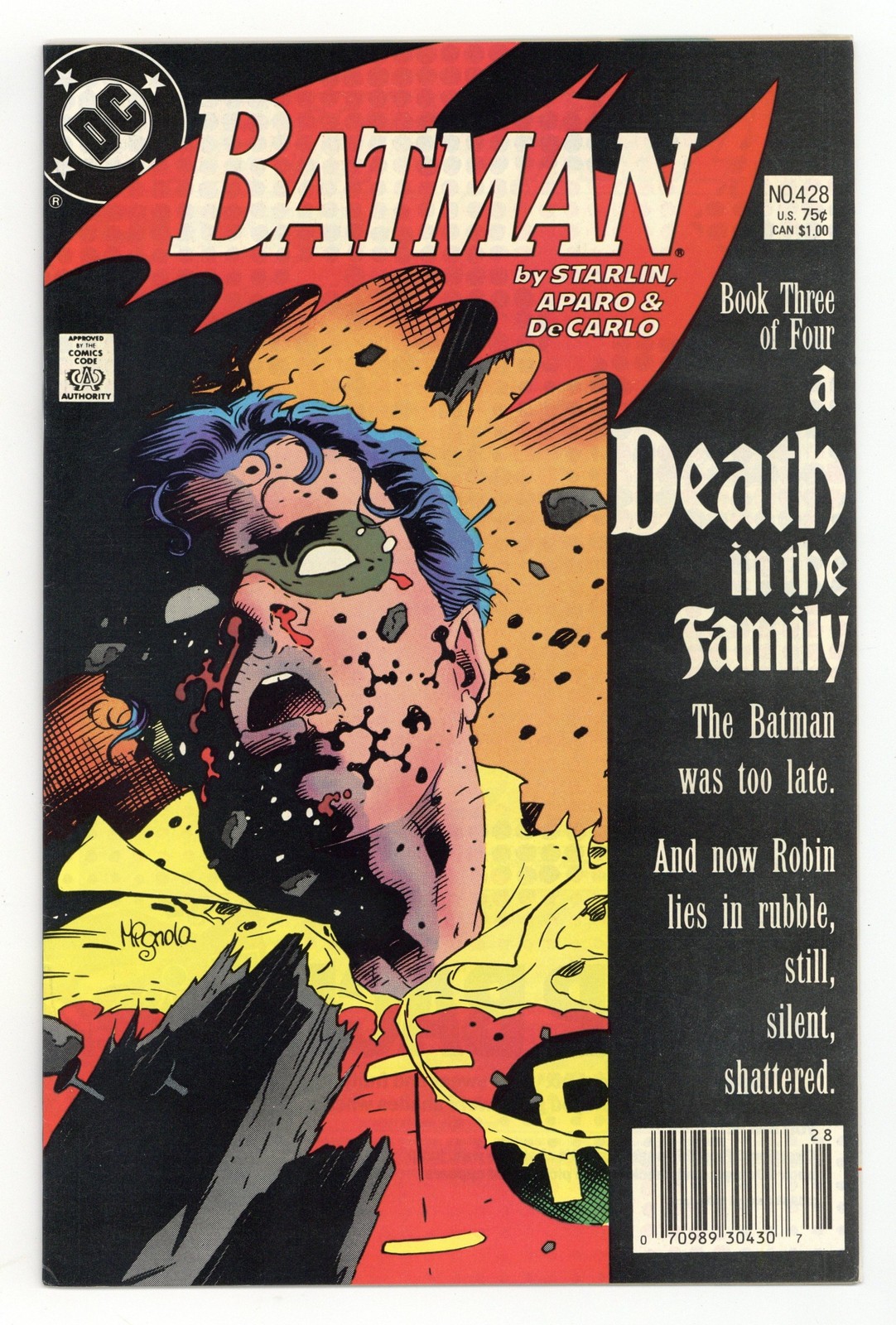 Batman #428N VF- 7.5 1988