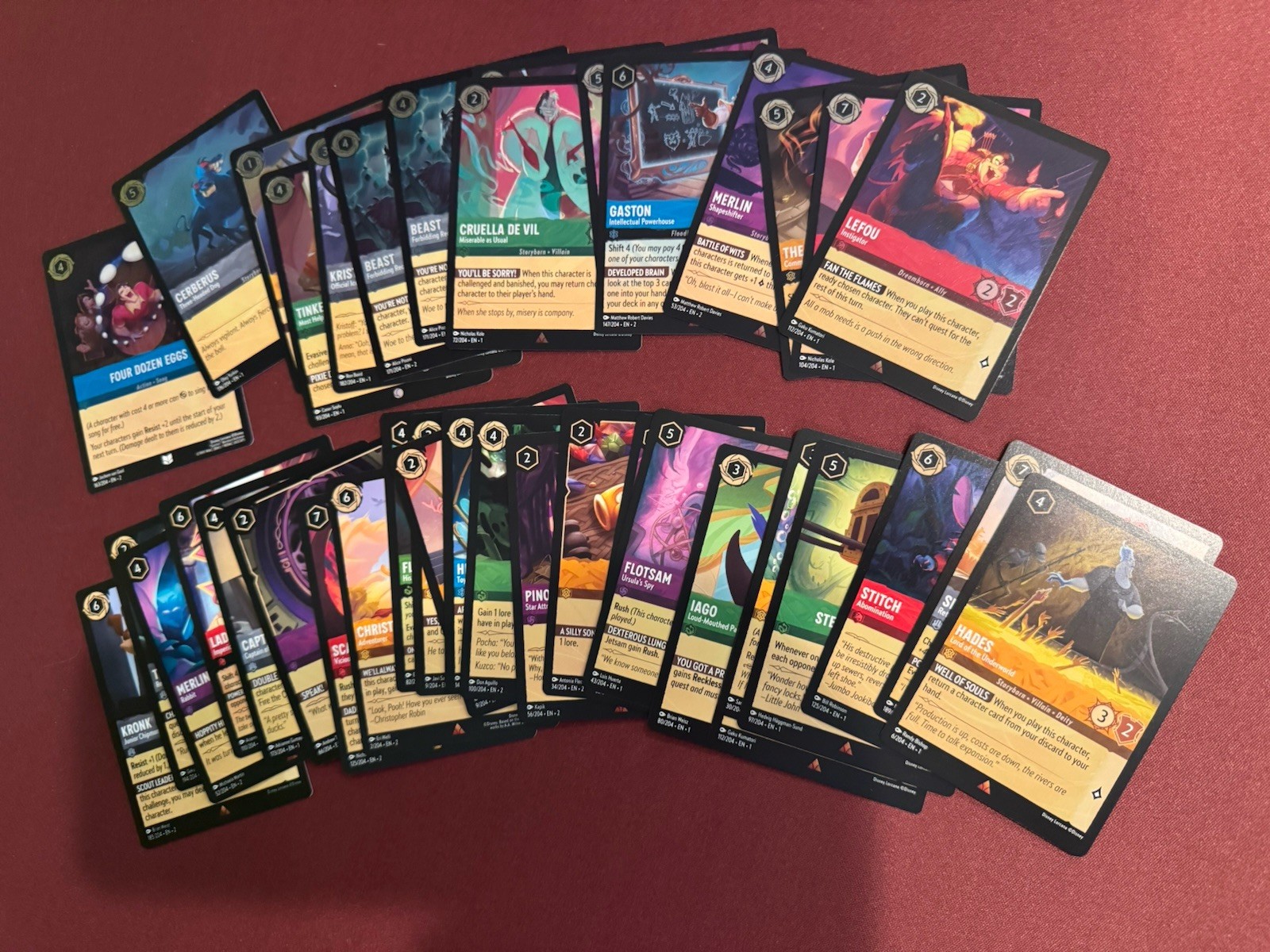 Disney Lorcana TCG  Lot - First CHapter, Rise of FLoodborn (Rares, Foils Inc.)