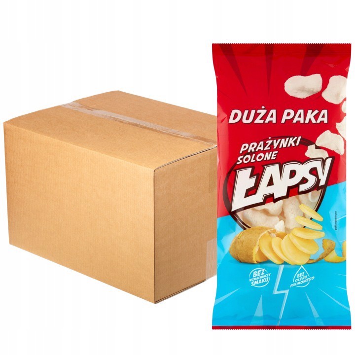 ŁAPSY PRAŻYNKI TRADYCYJNE 110G x 16 sztuk ZESTAWY