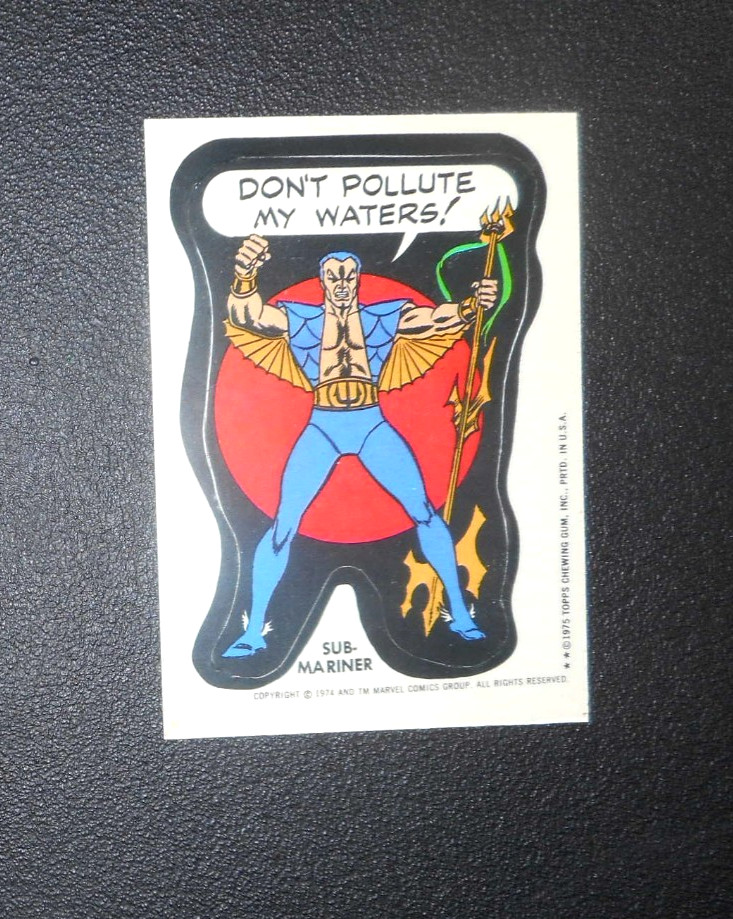 1974 1975 MARVEL COMIC BOOK HEROES STICKER TOPPS (RARO TEST VERSIONE ACETATO)