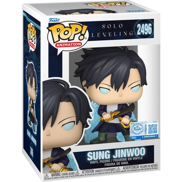 Funko Pop Solo Leveling Sung Jinwoo (Blue Aura) Special Edition #2496