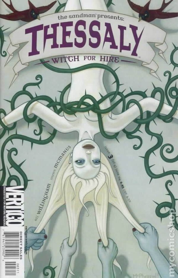 Sandman presenta la strega della Tessaglia a noleggio #3 FN 2004 immagine stock