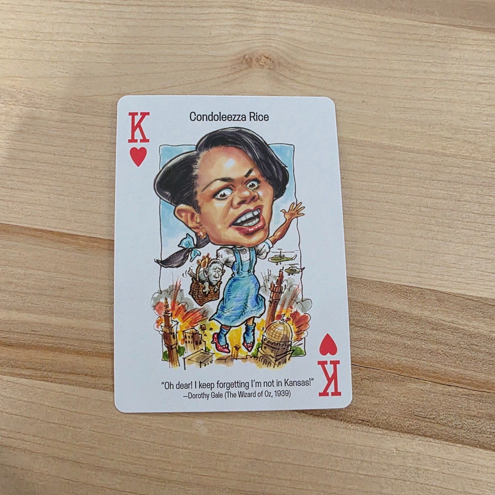 CONDOLEEZZA RICE ~ KING of HEARTS ~ Politicards '08 - SINGLE