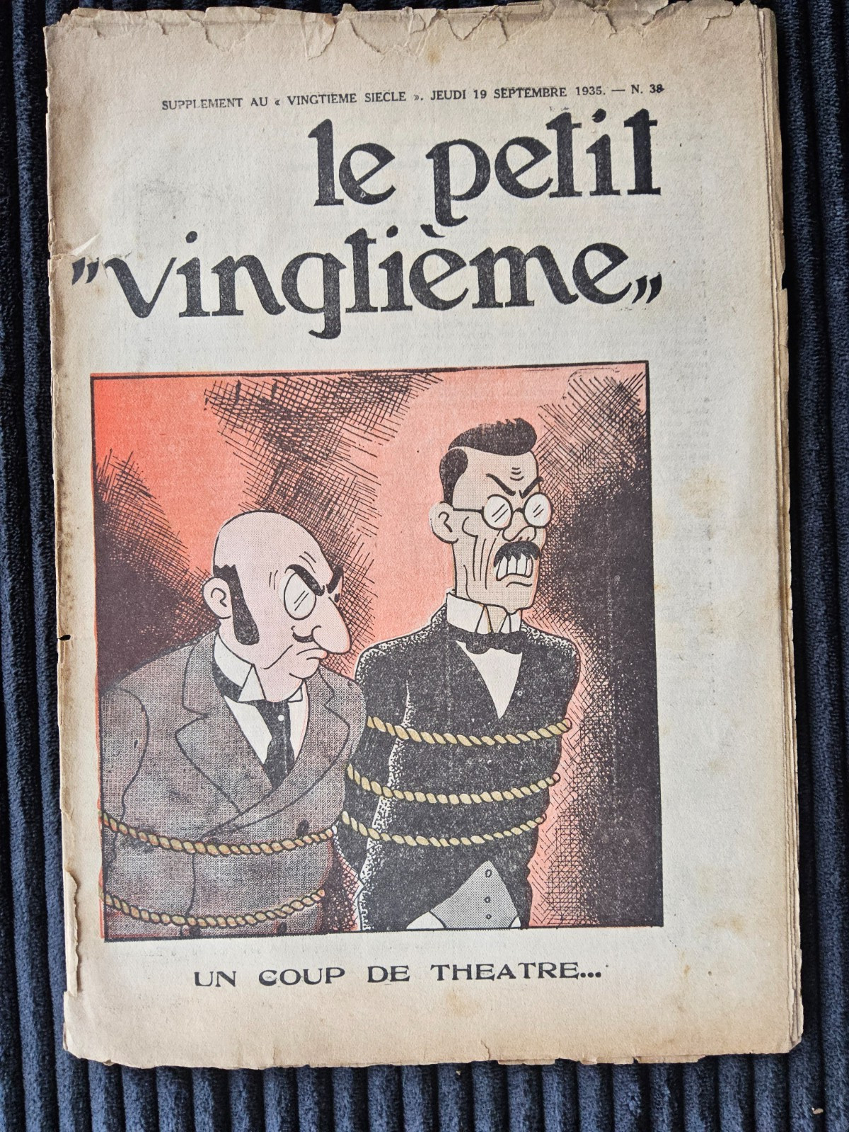 Tintin - Petit Vingtième - Numéro 38 de 1935
