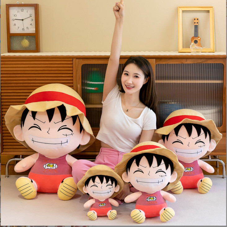 luffy/boy Anime Plush Doll Monkey Figure Stuffed Doll Toy Sofa Cushions