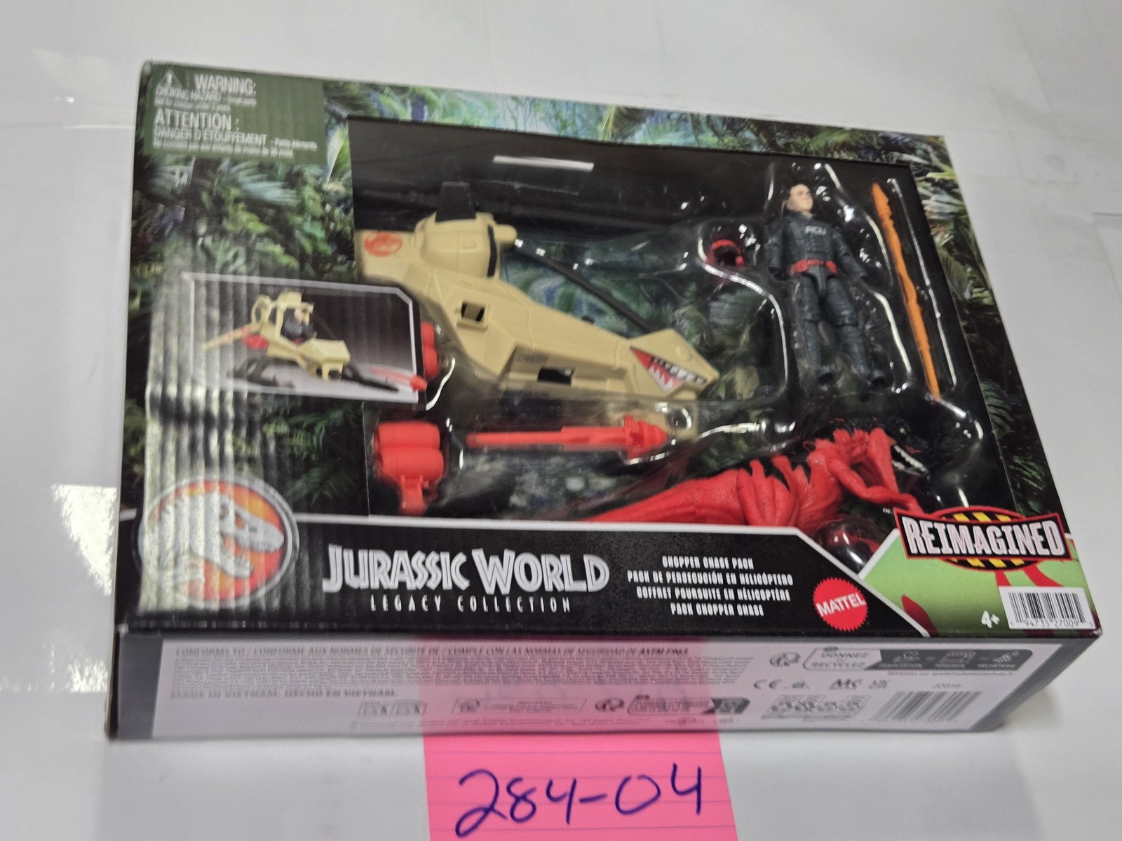 Jurassic World Legacy Chopper Chase Playset Atrociraptor Mattel nuovo giocattolo in scatola