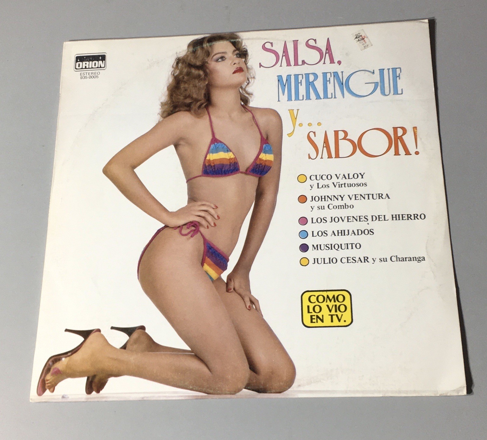 Salsa Merengue Y Sabor Vinyl LP Record Spanish Cuco Valoy VTG 1985 (EX)