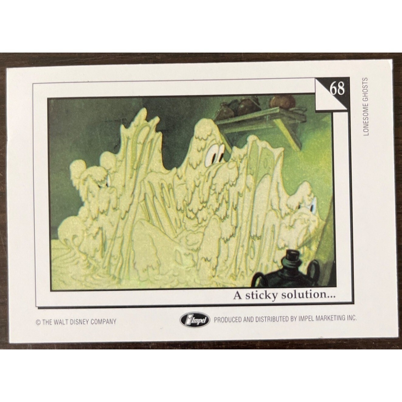 1991 Impel Walt Disney Trading Cards #68 Lonesome Ghosts A Sticky Solution . . .