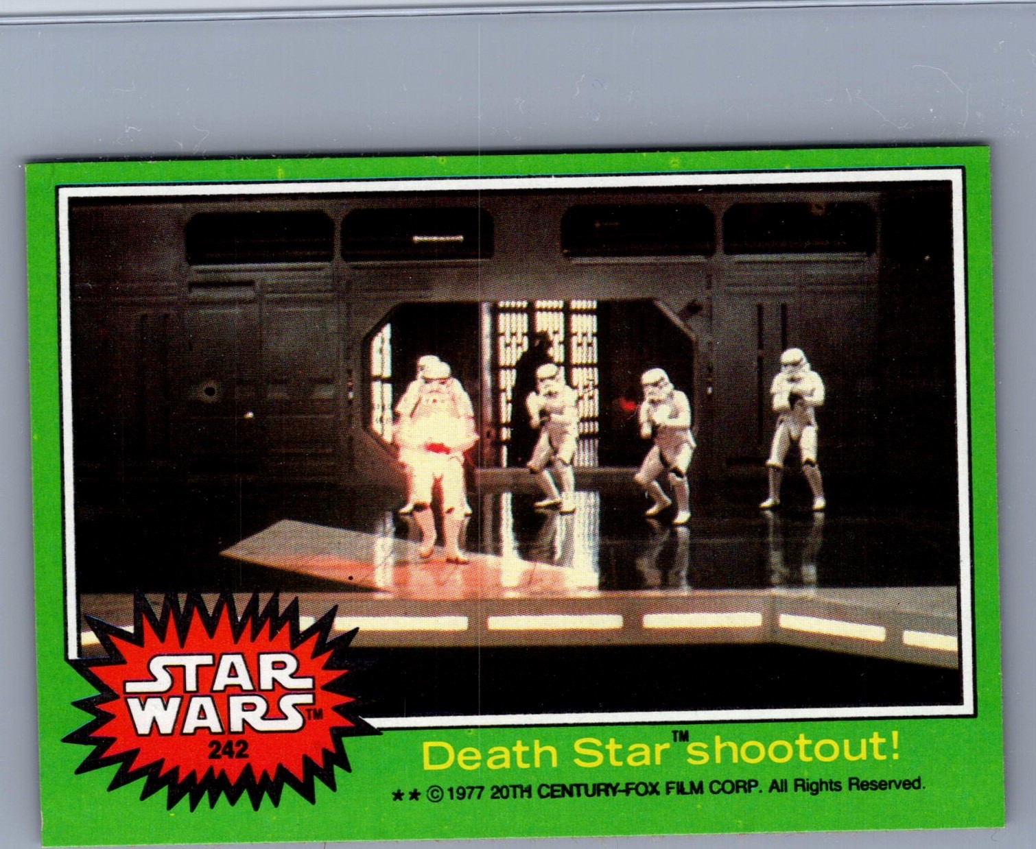 1977 Topps Star Wars DEATH STAR SHOOTOUT # 242 NM-MT HIGH GRADE