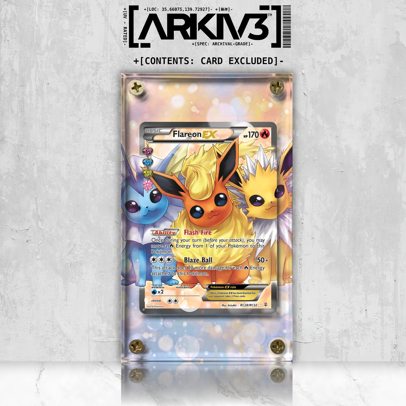 Flareon-EX (RC28/RC32) Vetrina estesa artistica