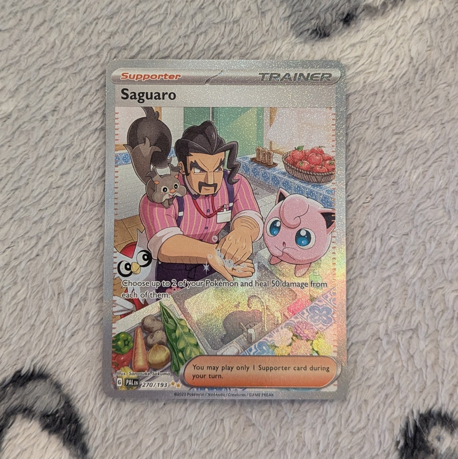 Saguaro 270/193 Special Illustration Rare Paldea Evolved Pokémon Card - NM