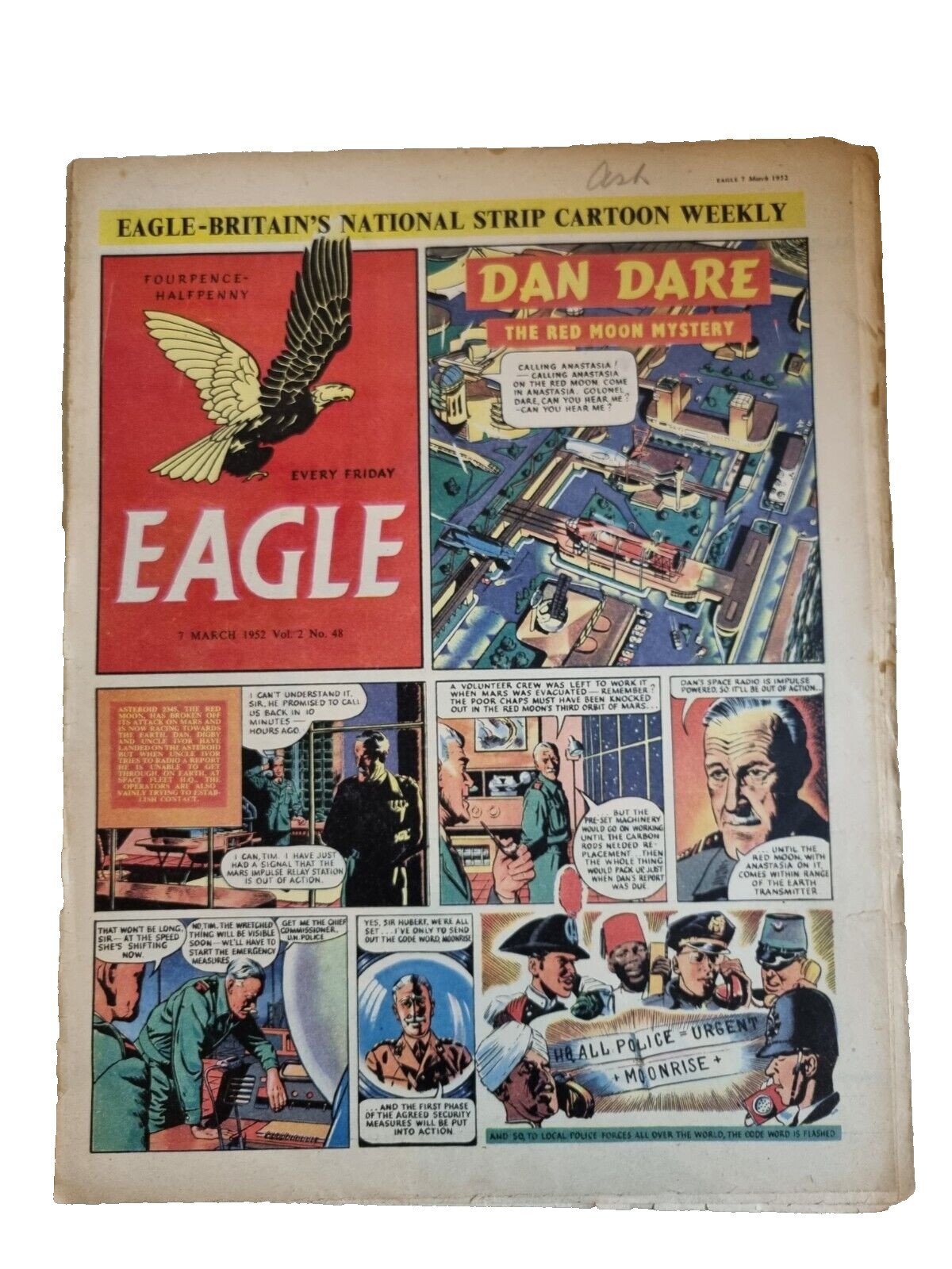 Eagle Comic Vol 2 No 48, 7th March 1952 - A Record Breaker - The Austin A40