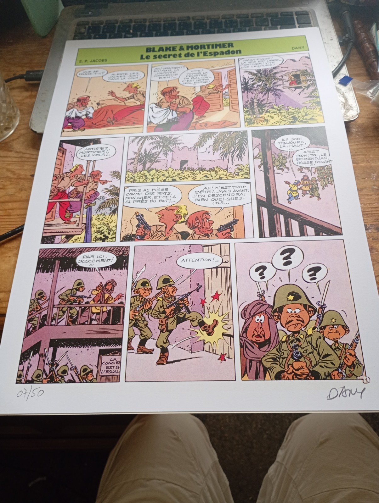 Facsimilé le secret de l'espadon blake et mortimer DANY bd must 2023